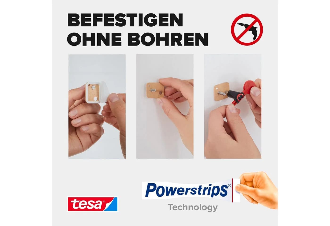 tesa Klebehaken 2 St. 4 kg Halteleistung Fliesen Metall - Bild 4