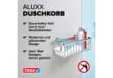 tesa ALUXX Duschablagekorb ohne Bohren silber glänzend Bild 3