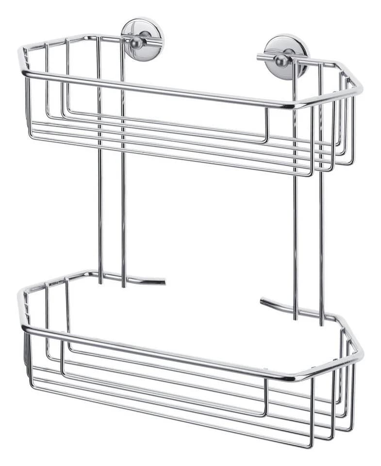 tesa Duschablage doppelt, Komplett-Set 2-tlg. Chrom - Bild 2