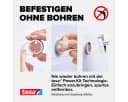 Tesa Klebehaken EKKRO Bademantelhaken Chrom, Badezimmer, Handtuchhalterung selbstklebend & ohne Bohren - silber glänzend Bild 5