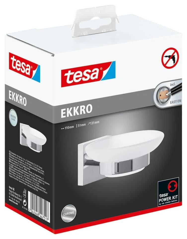 Seifenspender TESA 1x tesa ekkro Seifenschale Chrome Dosierspender