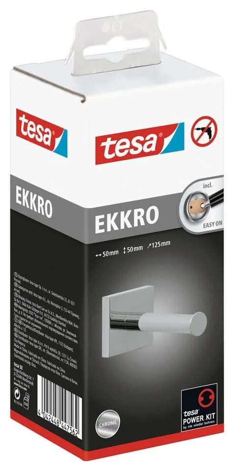 tesa Toilettenpapierhalter EKKRO selbstklebend silber - Bild 5