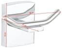 Tesa Handtuchhaken Chrome Edelstahl Bild 4