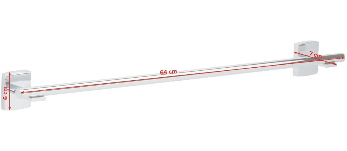 TESA Handtuchhalter 65 cm Silberfarben - Bild 4