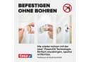 tesa SMOOZ Handtuchhaken ohne Bohren silber glänzend Bild 4