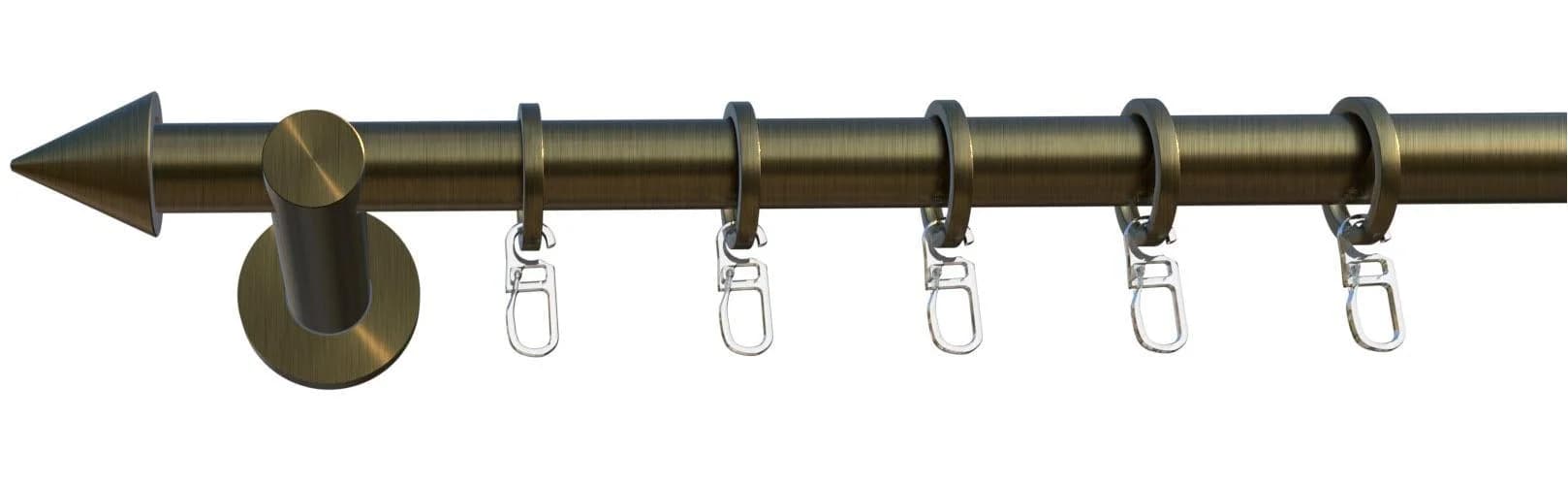 Indeko Gardinenstange Calais Messing-Antik 16 mm
