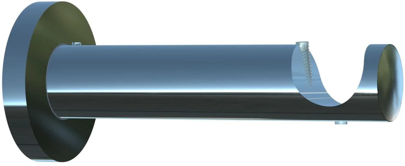 Indeko Kombiträger Gardinenstangenhalterung Chrom 20mm