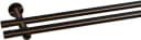 indeko Gardinenstange Linz 20mm Edelstahl Optik 2-läufig Komplett-Set Bild 2