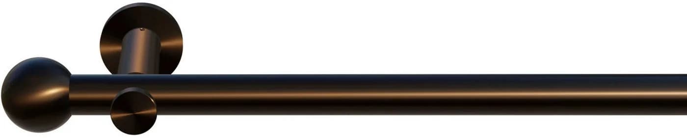 indeko Gardinenstange Colombes Edelstahl-Optik 20mm 1-läufig - Bild 2