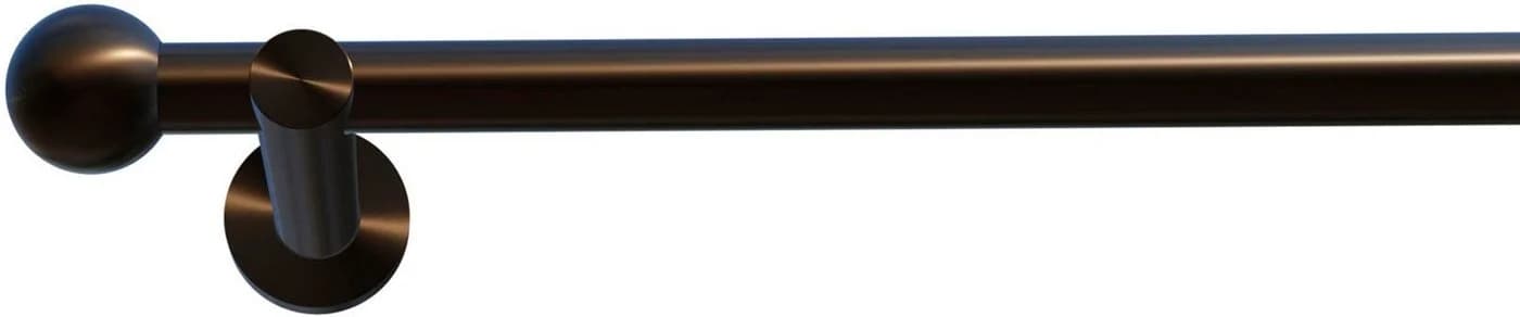indeko Gardinenstange Colombes Edelstahl-Optik 20mm 1-läufig - Bild 4