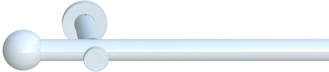 indeko Gardinenstange Colombes Edelstahl-Optik 20mm 1-läufig - Bild 2