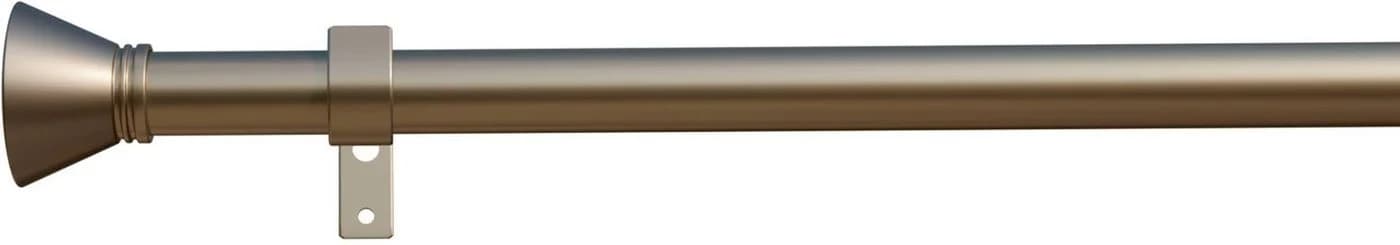 Indeko Gardinenstange Ibiza Silber Stahl 110cm