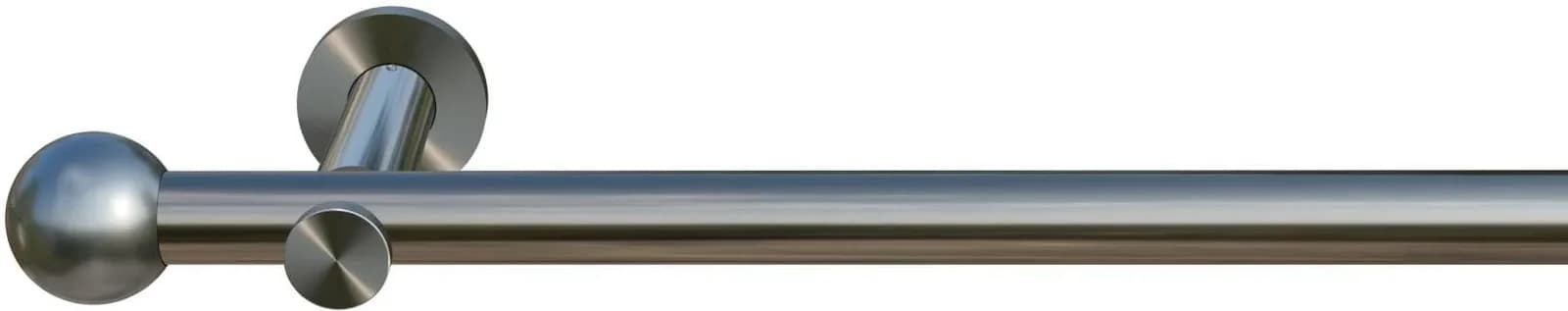 INDEKO Gardinenstange Colombes Silber Edelstahl 16mm