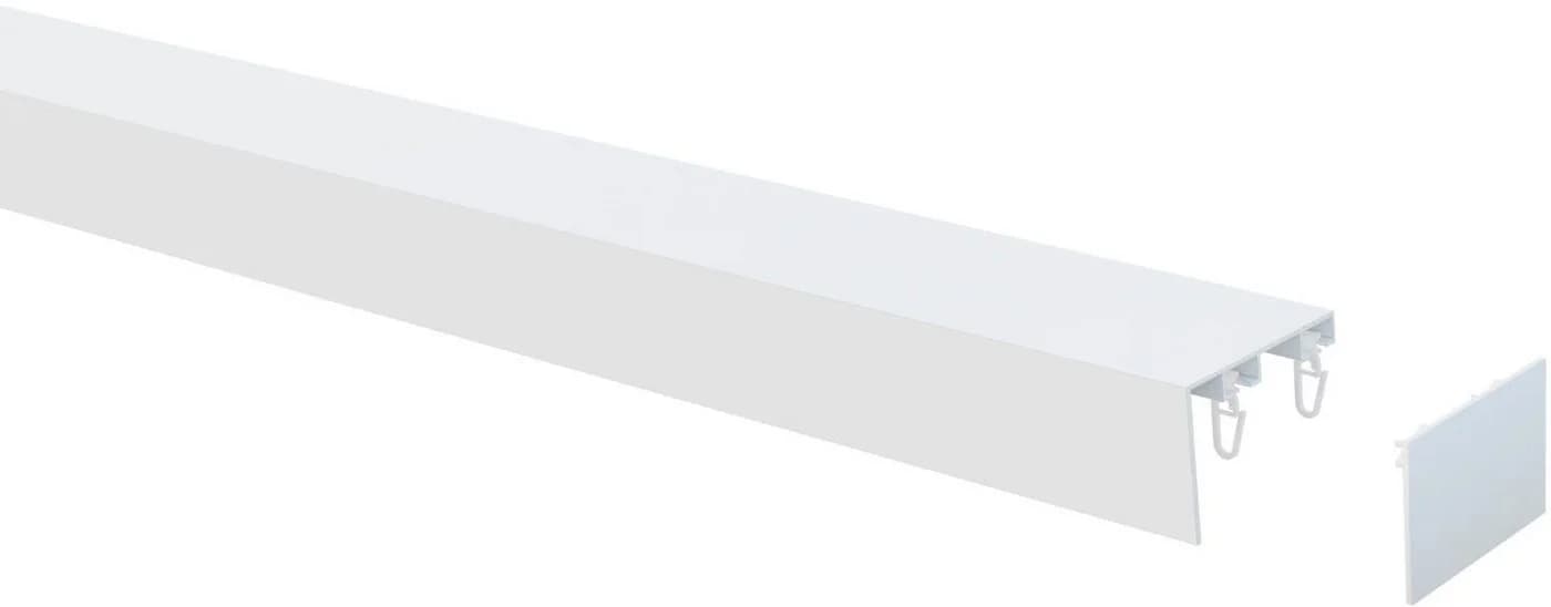 INDEKO Innenlaufschiene Stockholm 2-läufig Weiß Aluminium - Bild 3