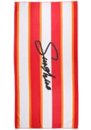 Capelli New York Strandtuch Rot Orange Frotteevelours Bild 5