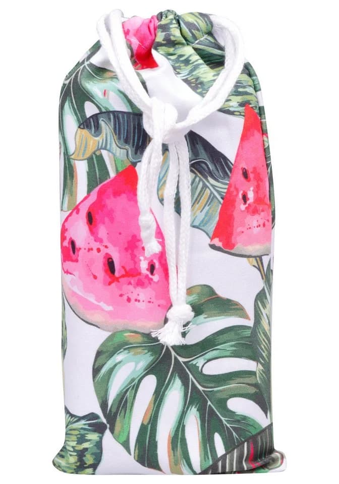 Capelli New York Strandtuch Microfaser Grün Wassermelonen-Motiv
