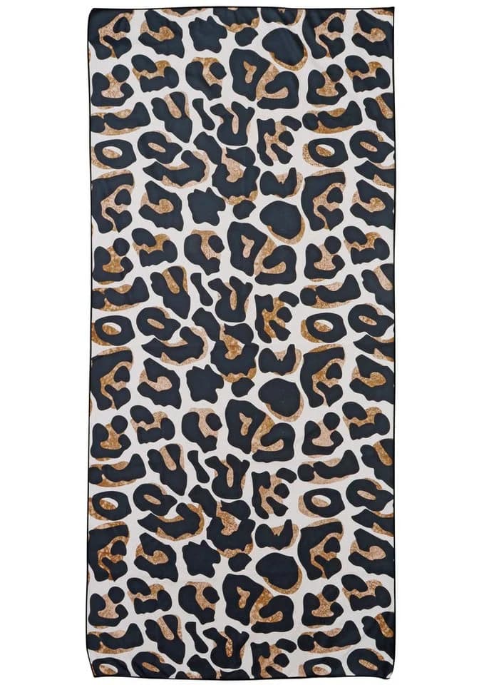 Capelli New York Strandtuch-Set 2 Stk. Leopardfellmuster Frotteevelours
