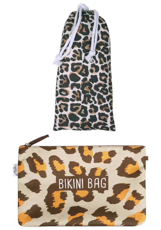 Capelli New York Strandtuch-Set 2 Stk. Leopardfellmuster Frotteevelours - Bild 2