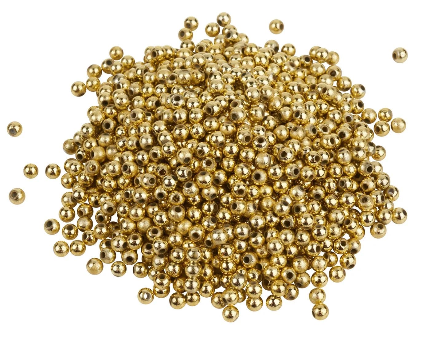 VBS XXL Bastelperlen Gold 1000-tlg. Ø 4mm - Bild 2