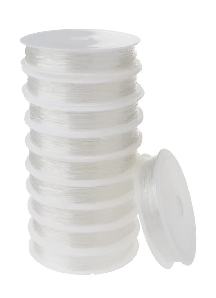 VBS XXL Bastelband Magic Stretch 0,8mm 10 Stück Transparent