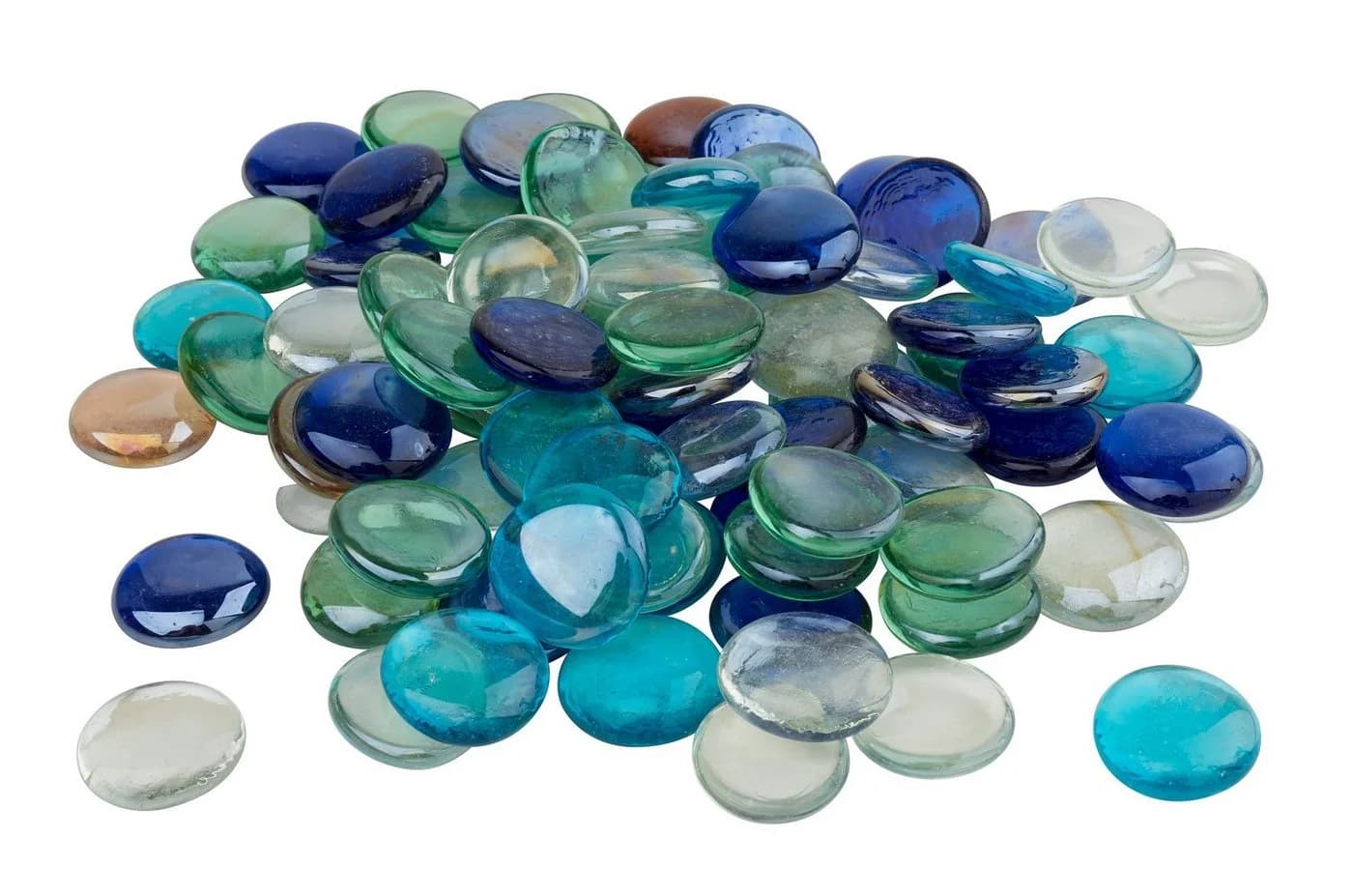 VBS XXL Dekoobjekt Glas-Muggelsteine Bunt, 1 kg - Bild 2