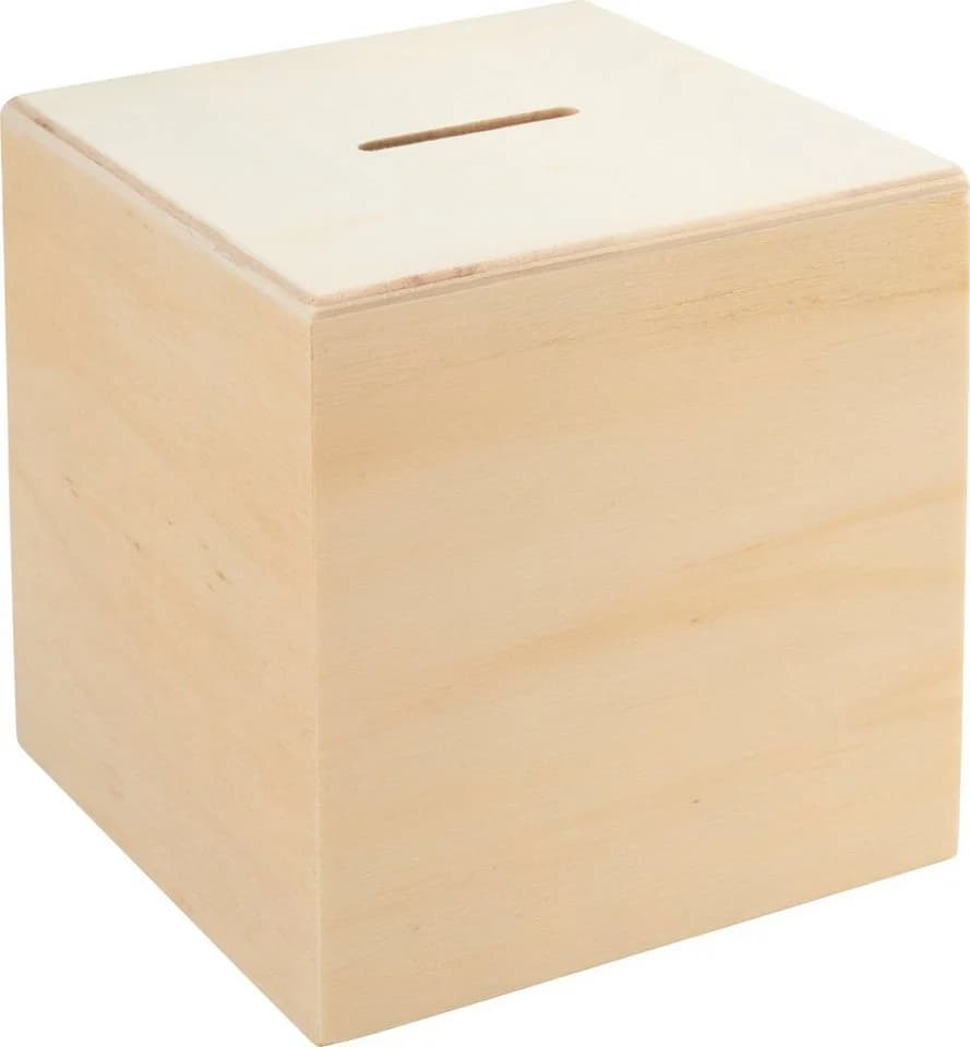 VBS Spardose Würfel 10x10x10 cm