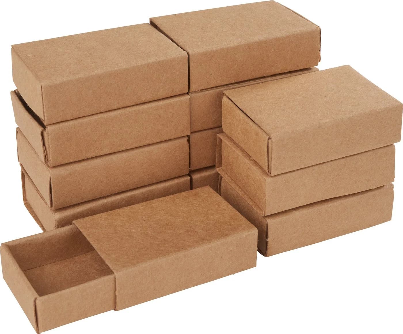 VBS 12x Streichholzschachteln aus Kraftpapier Bastelboxen