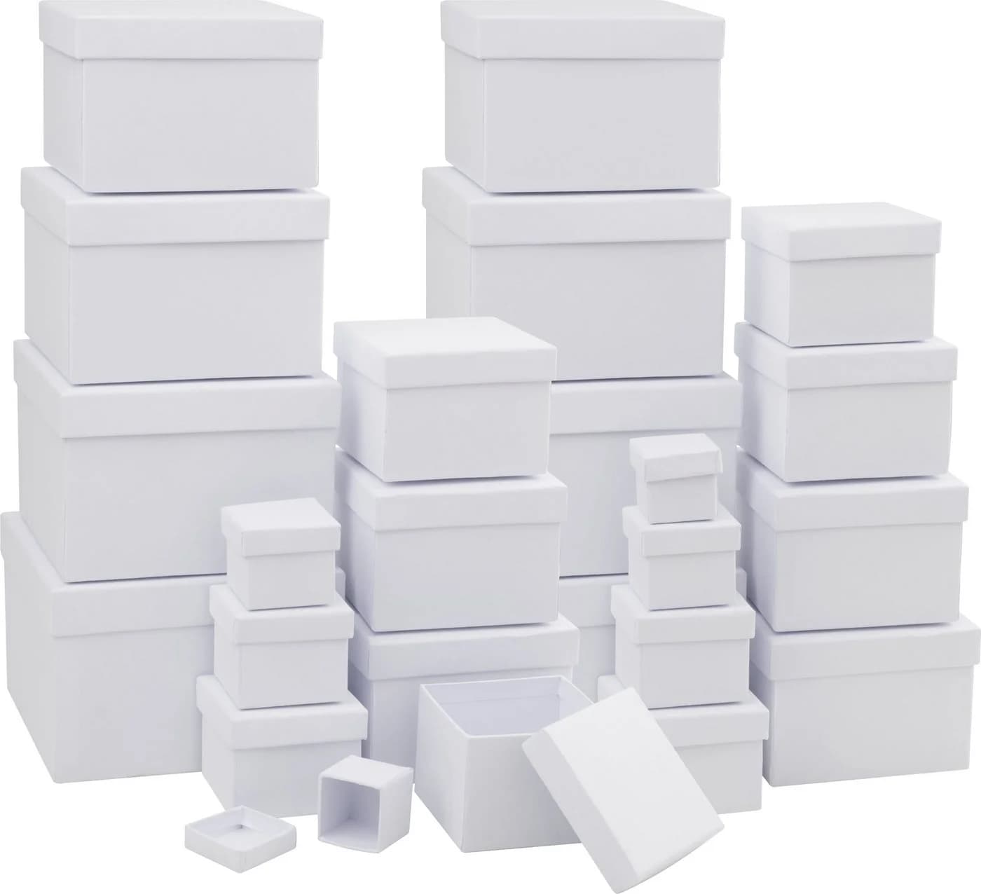 VBS XXL Aufbewahrungsdose 24er-Pack Weiß Karton