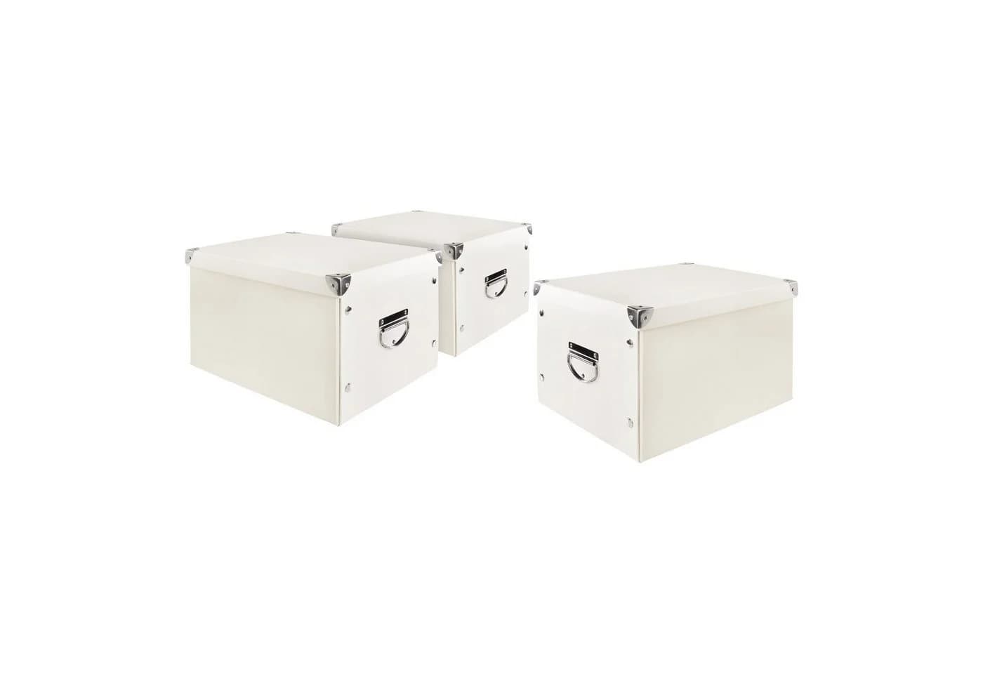 VBS Aufbewahrungsbox mit Deckel Faltbar 3er Set Kreativ