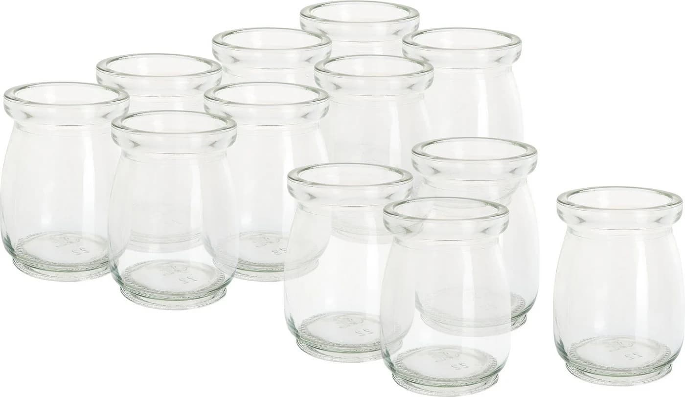 VBS XXL Dekovase Minivasen Set 12 Stück Glas Transparent