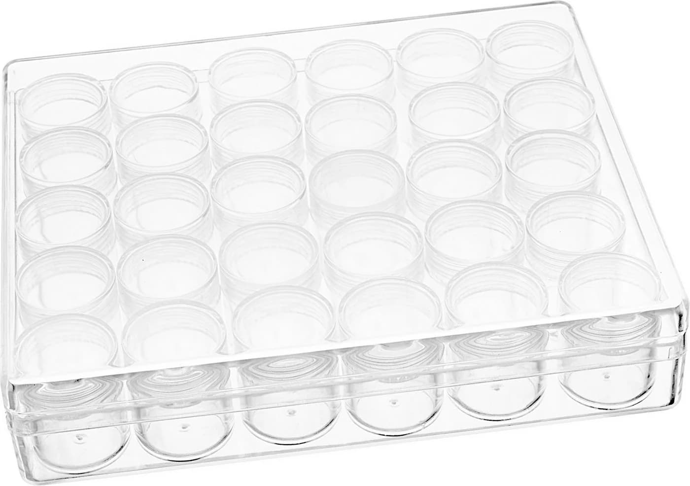 VBS Aufbewahrungsbox Sortierbox 62-teilig mit 30 Schraubdosen