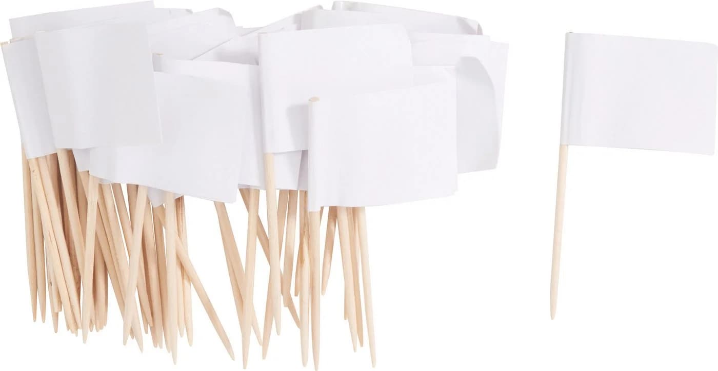 VBS XXL Wimpelkette Fähnchen mit Holzstiel