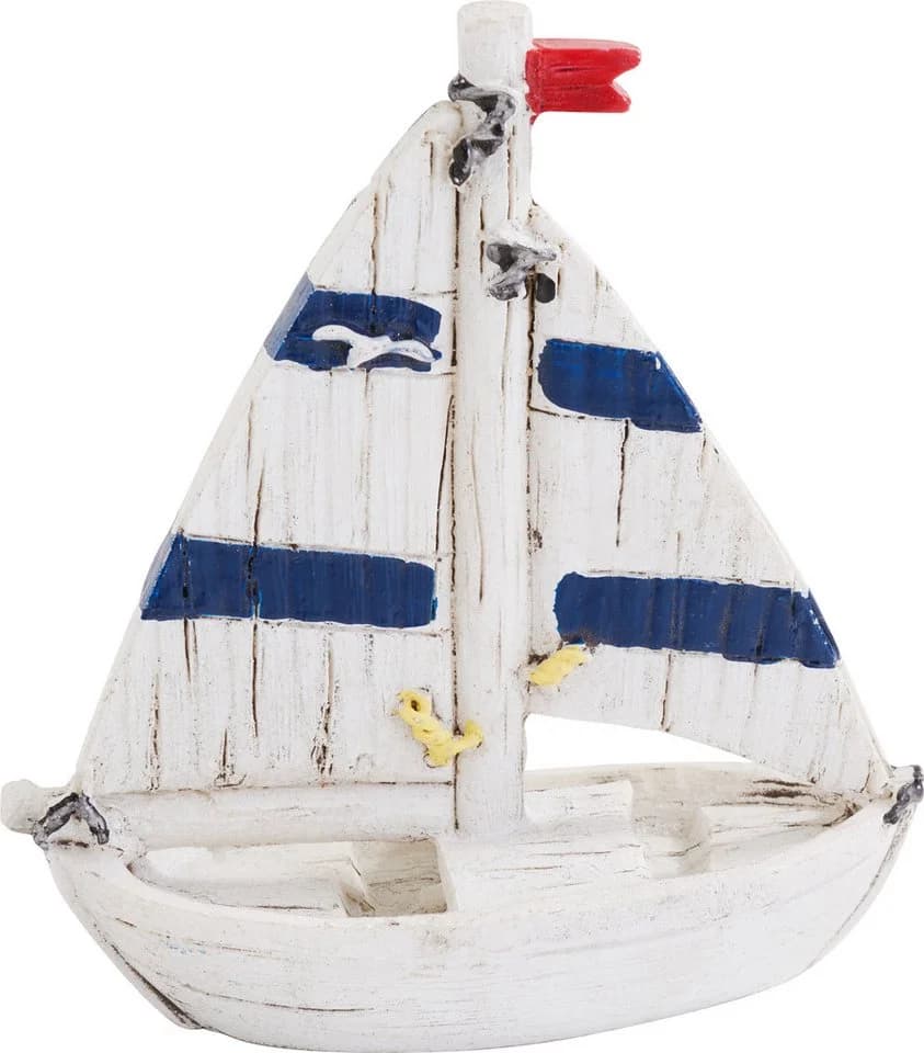 VBS Dekofigur Segelboot "Aqua Bella" Weiß