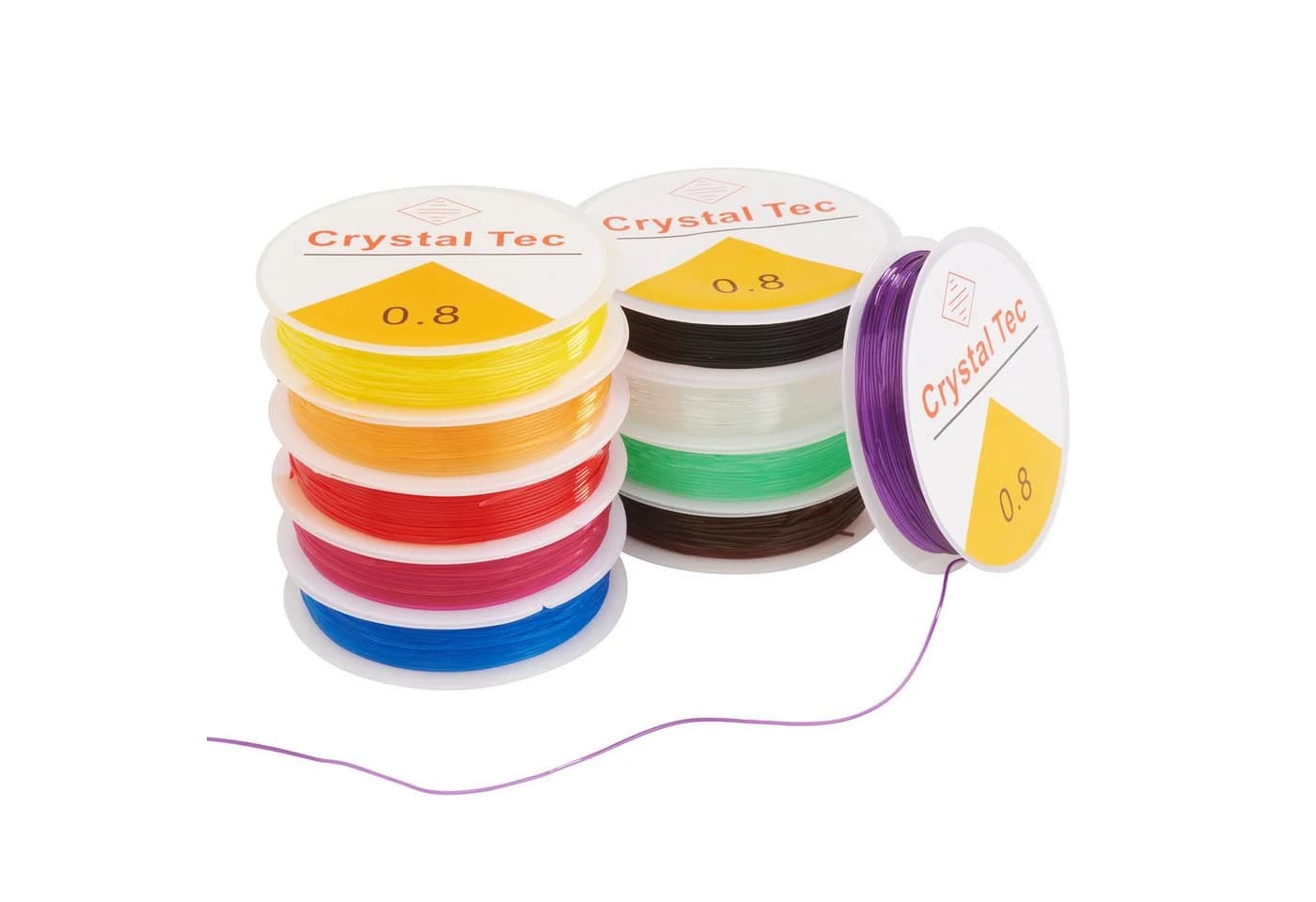 VBS XXL Bastelband Magic Stretch Gummikordeln 10 Stück 5 m