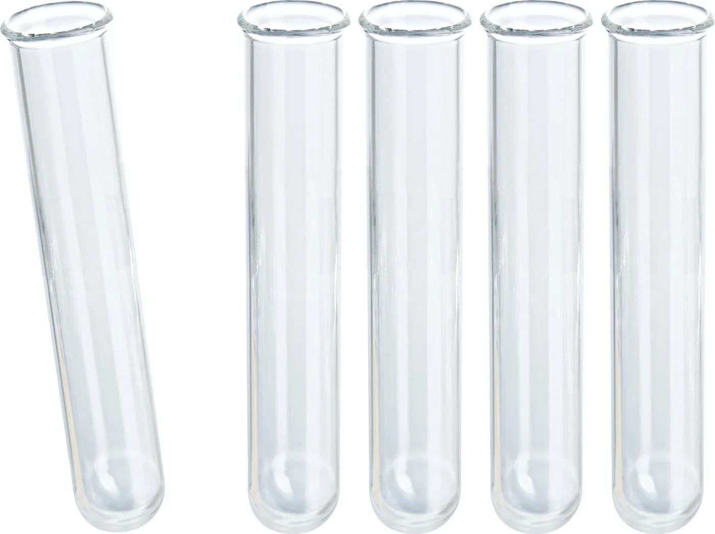 VBS Dekovase Reagenzgläser für Dekorationen, 5er-Pack Transparent