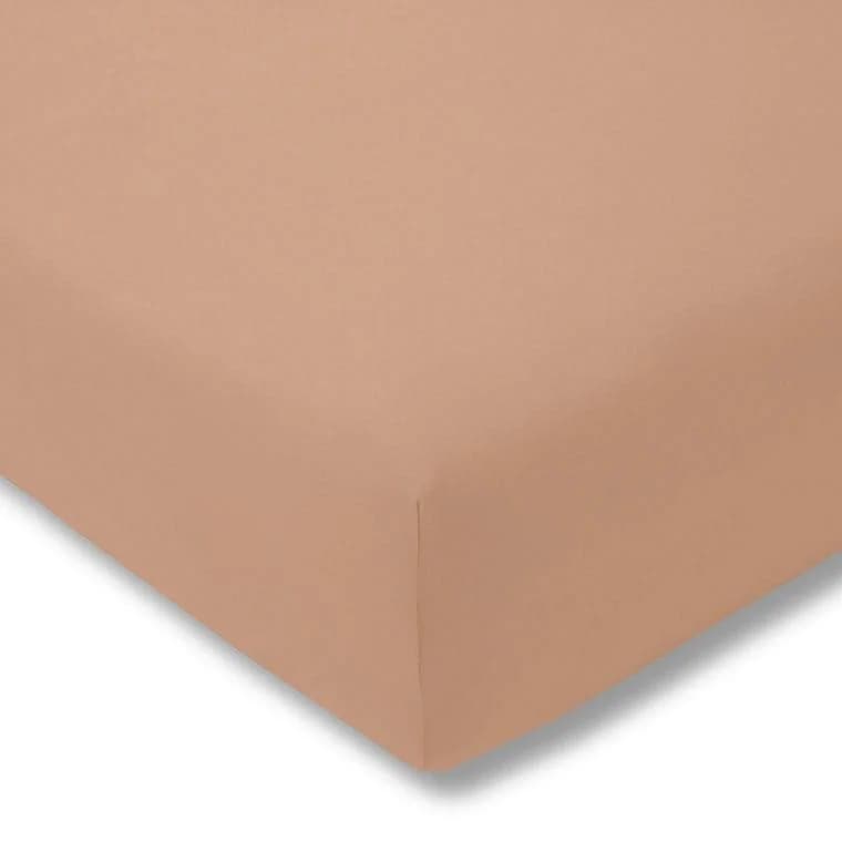 ESTELLA Feinjersey Spannbettlaken Braun 100% Baumwolle Rundumgummi