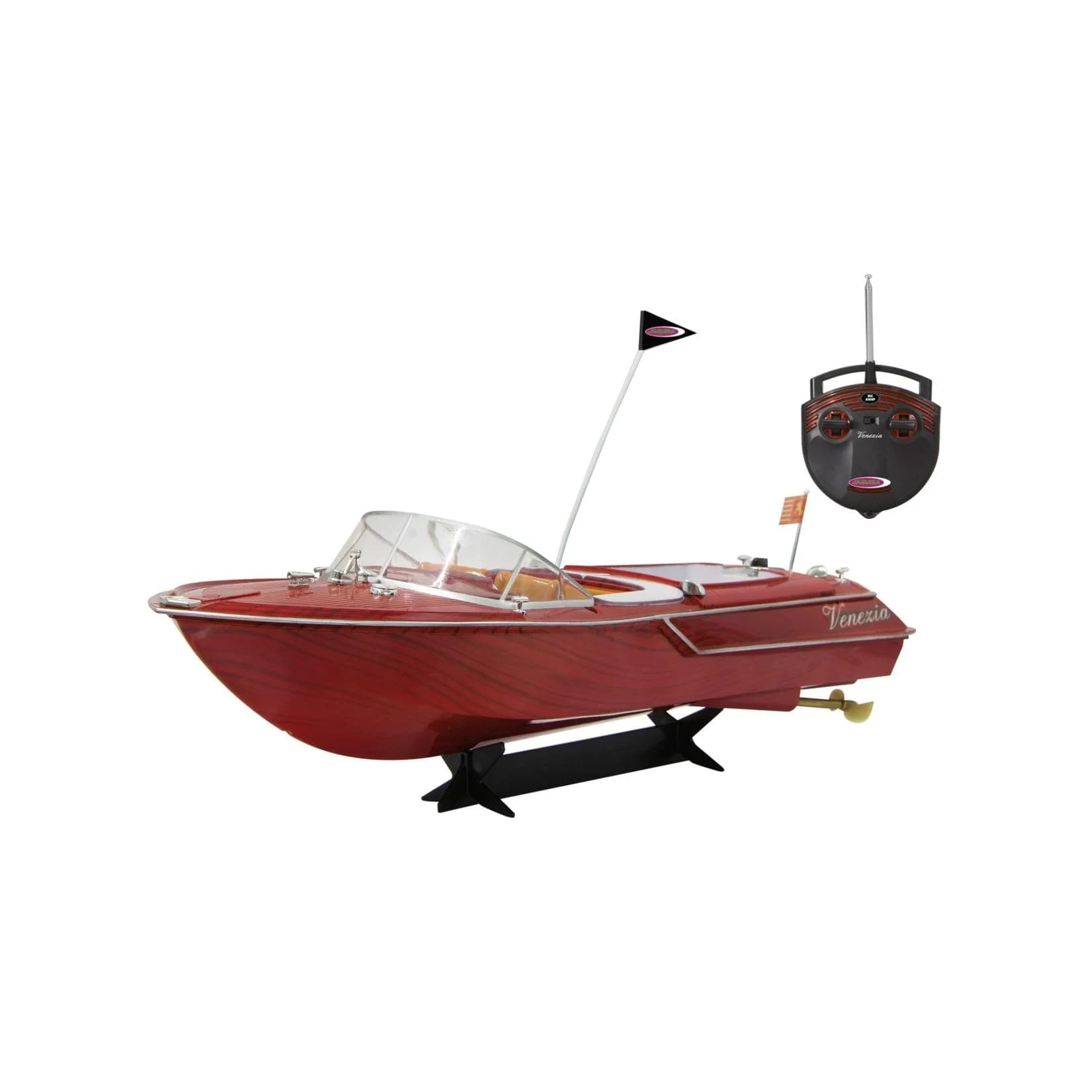 JAMARA RC-Boot Venezia 2-Kanal 40MHz Rot mit LED-Fernsteuerung