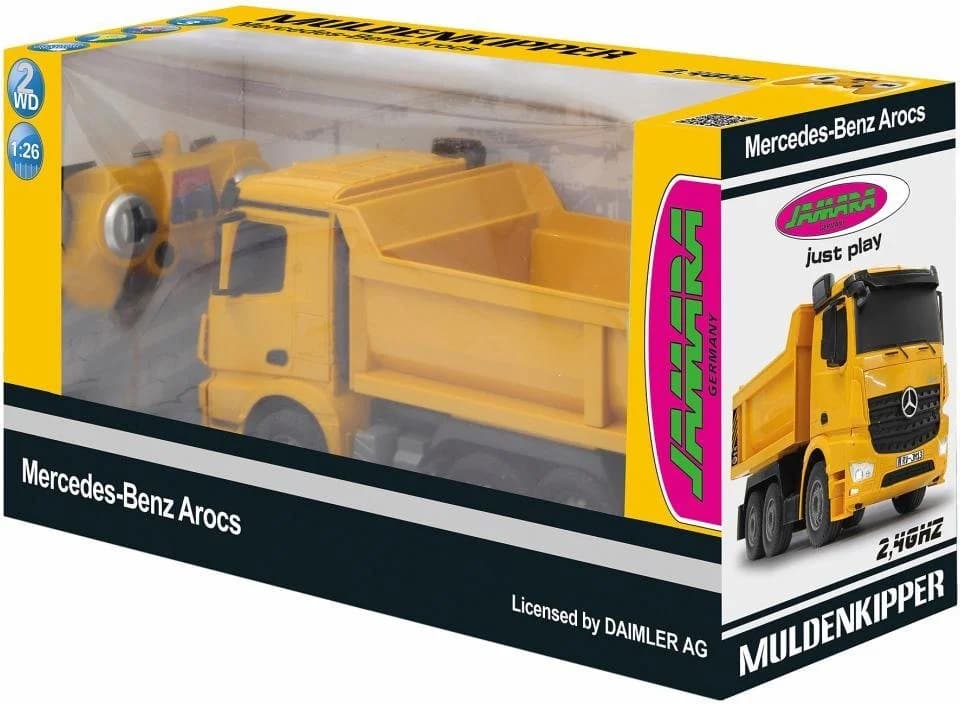 JAMARA RC-Truck Muldenkipper Mercedes Arocs Gelb mit LED-Licht - Bild 2
