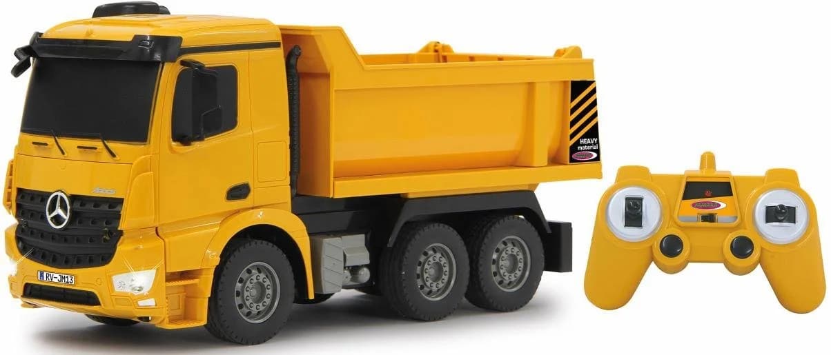 JAMARA RC-Truck Muldenkipper Mercedes Arocs Gelb mit LED-Licht - Bild 3