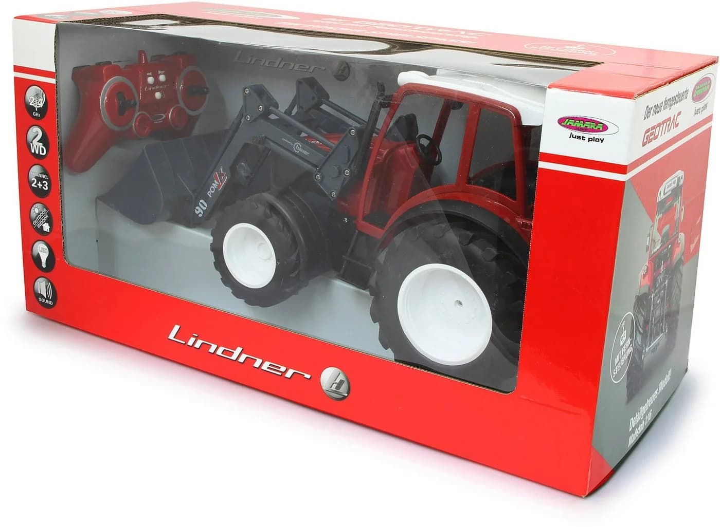 Jamara RC-Traktor Lindner Geotrac mit Frontlader, Licht und Sound - Bild 2