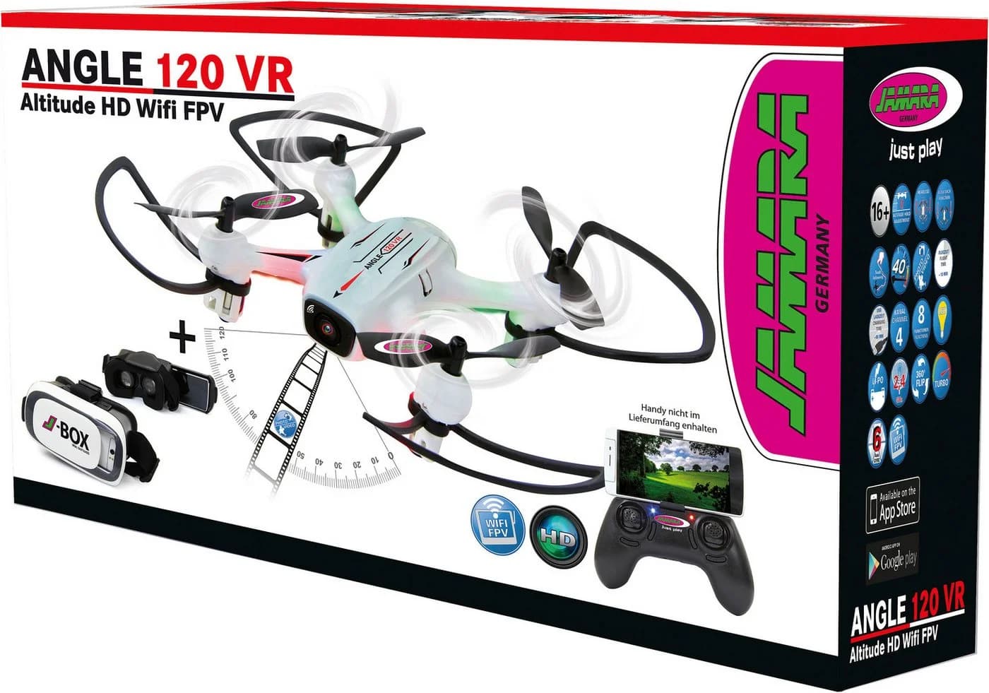 Jamara RC-Quadrocopter Angle 120 VR Wide Angle Drone - Bild 2