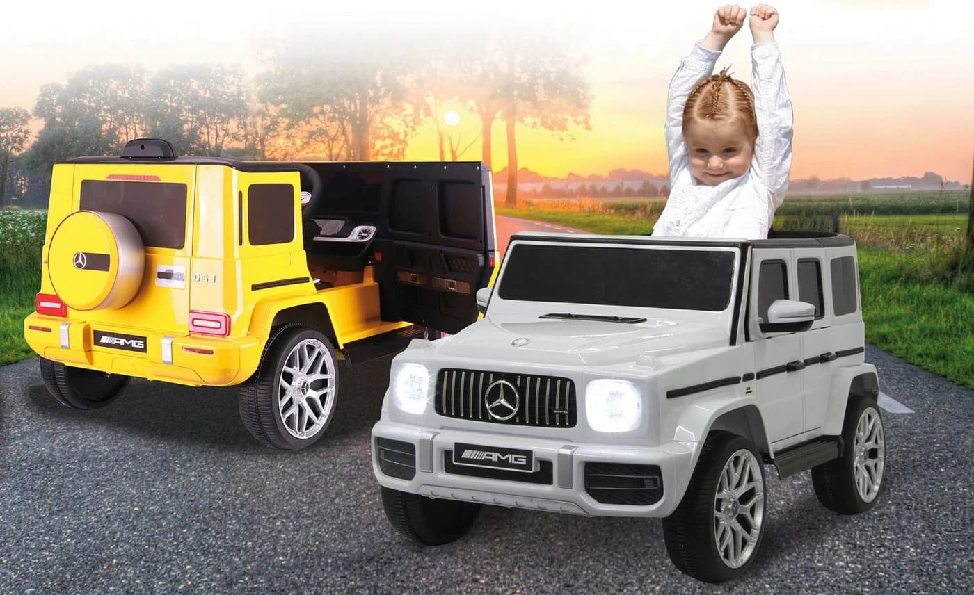 JAMARA Elektro-Kinderauto Mercedes-Benz AMG G 63 Weiß - Bild 3
