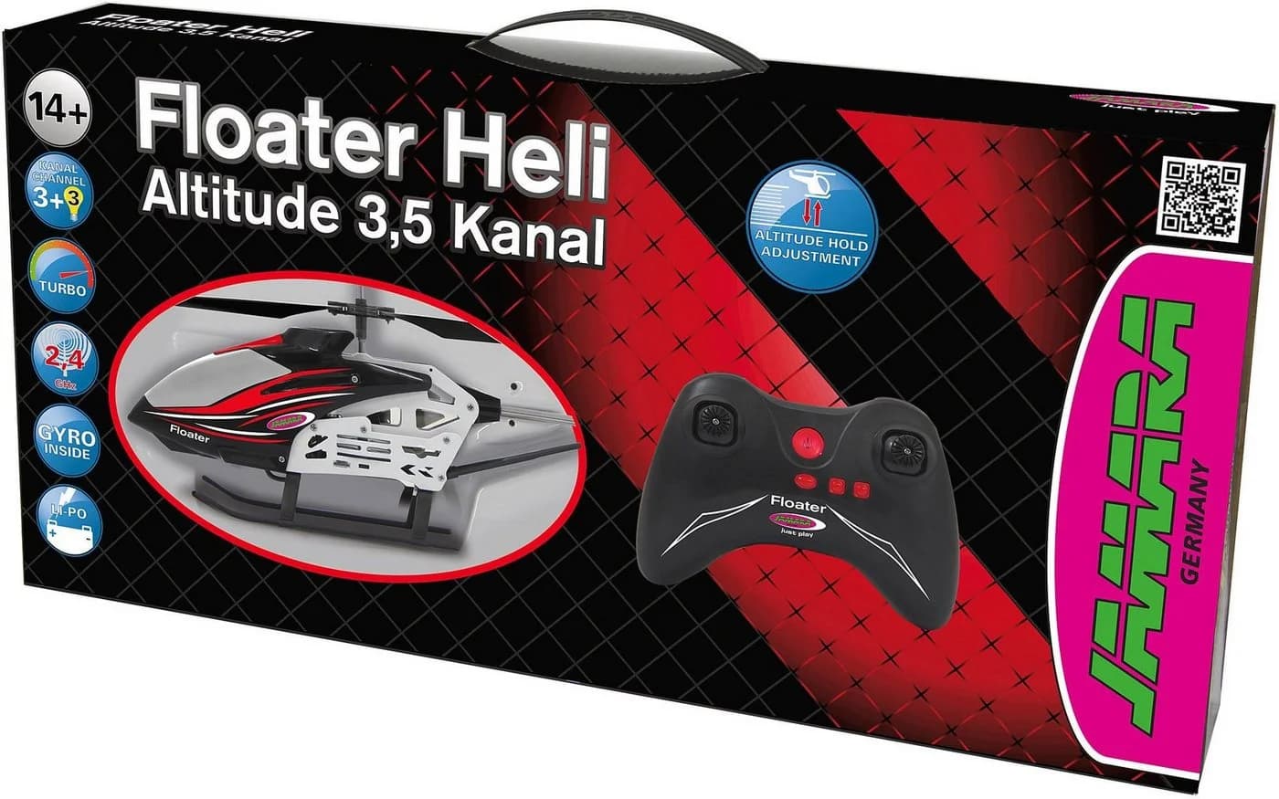 Jamara RC-Helikopter RC Floater Altitude 2,4 GHz 3,5 Kanal Rot/Schwarz - Bild 2
