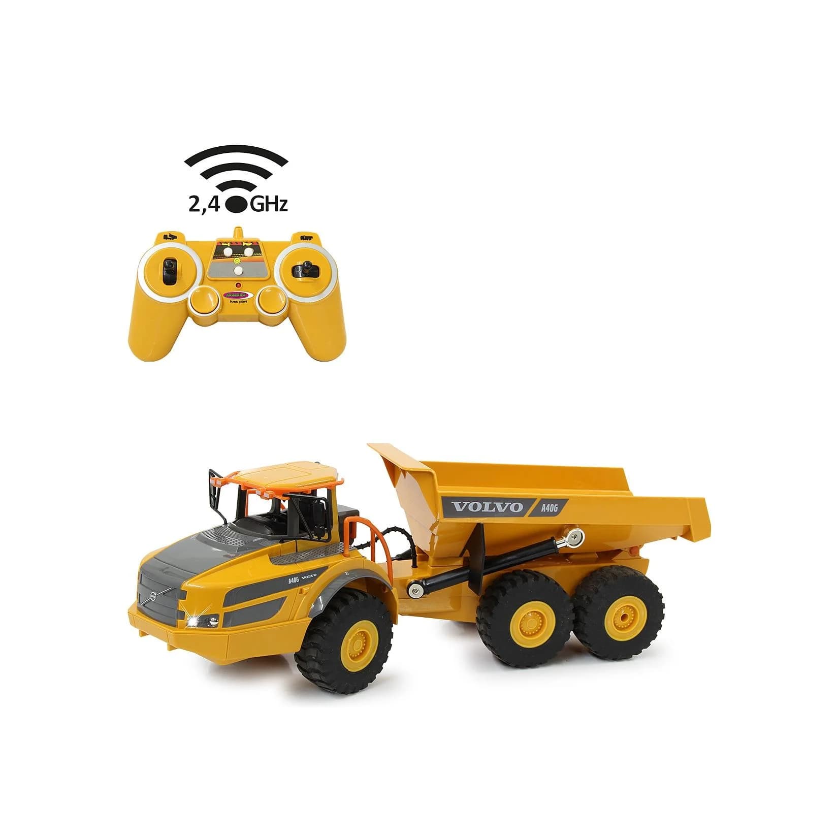 Jamara RC-LKW Muldenkipper Volvo A40G Gelb Fernlenkfahrzeug