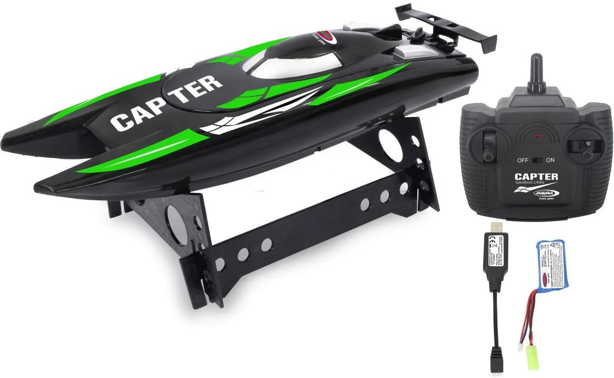 JAMARA RC-Boot Capter Speedboot Schwarz/Grün 2,4 GHz Fernsteuerung - Bild 2