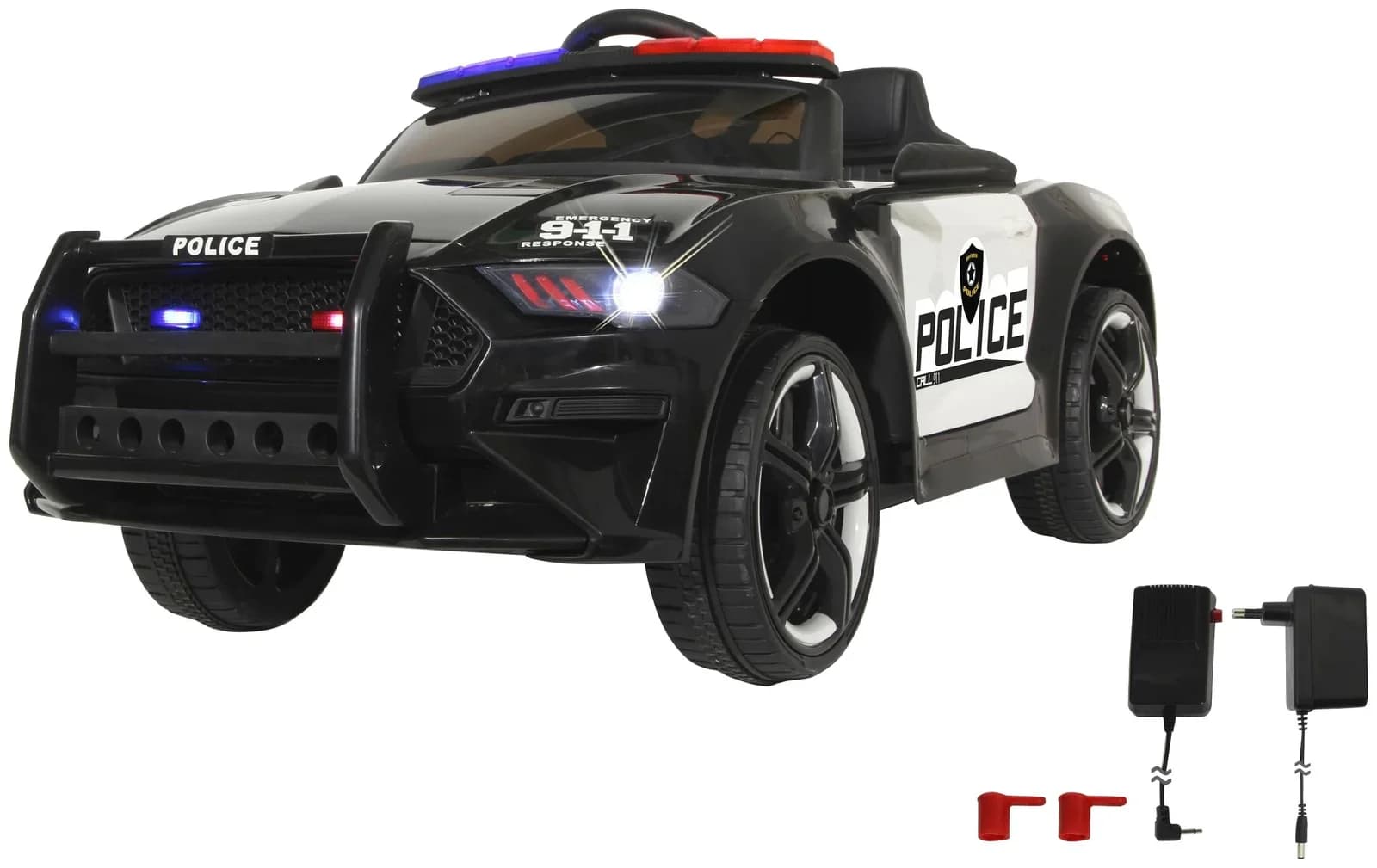 JAMARA Elektro-Kinderauto US Police Car Schwarz - Bild 2