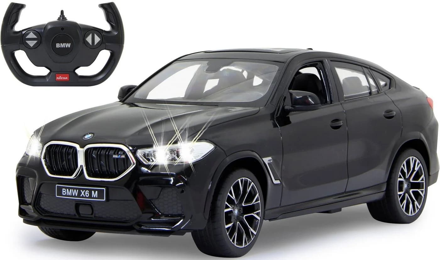 JAMARA RC-Auto BMW X6 M 1:14 Schwarz mit LED-Licht - Bild 2