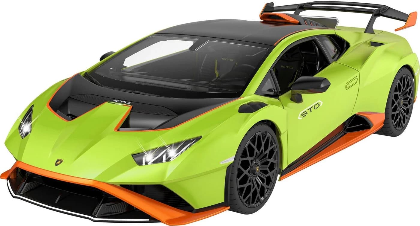 Jamara RC-Auto Deluxe Cars Lamborghini Huracán STO 1:14 grün mit LED-Lichtern - Bild 3