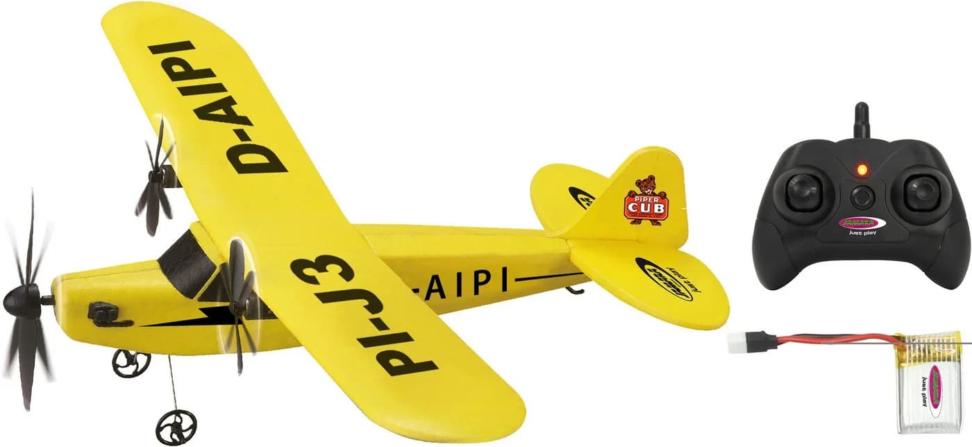 JAMARA RC-Flugzeug Piper J3-CUB 2,4 GHz Gyro Gelb - Bild 3