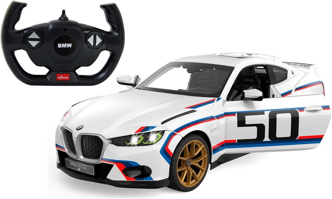Jamara RC-Auto BMW 3.0 CSL 1:14 weiß mit LED-Beleuchtung - Bild 2